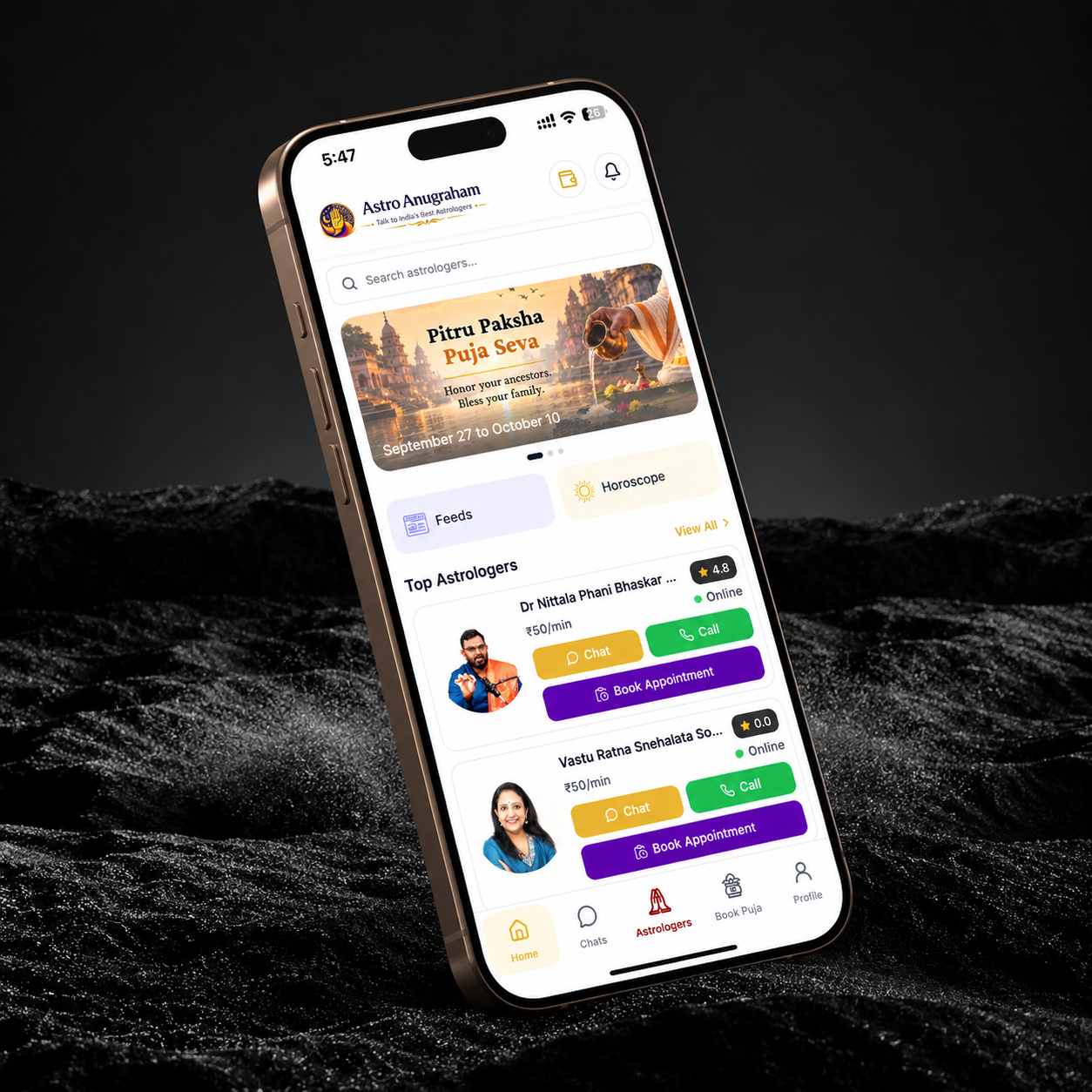 Astro Anugraham User & Astrologer Application